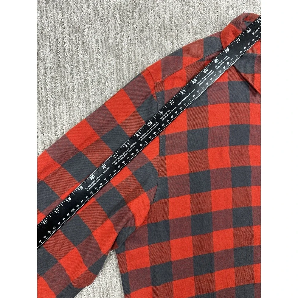 The North Face Shirt Men's Size XL Red Plaid Flannel Long Sleeve Button Up